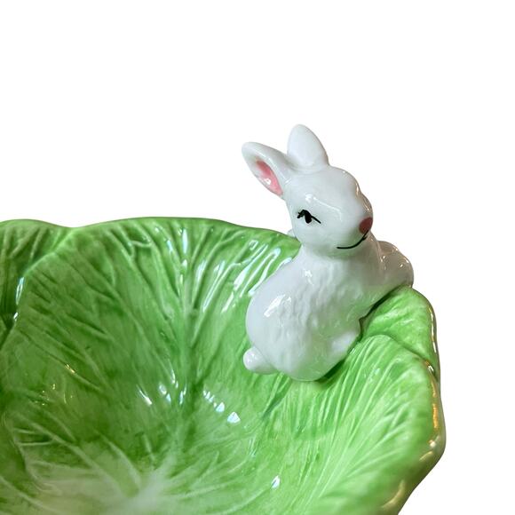 Arlington Designs Figural Bunny Cabbage Bowl 6.5in Spring Easter Decor New - Picture 8 of 16